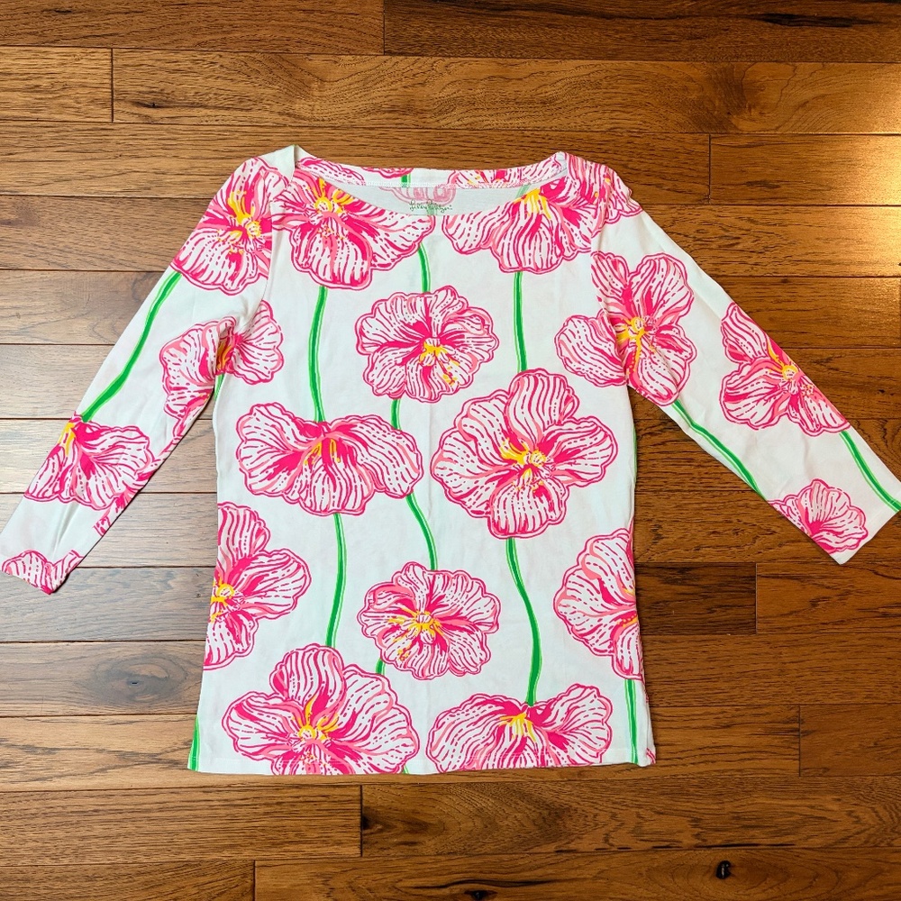 Lilly Pulitzer Long Sleeve Top Size Medium